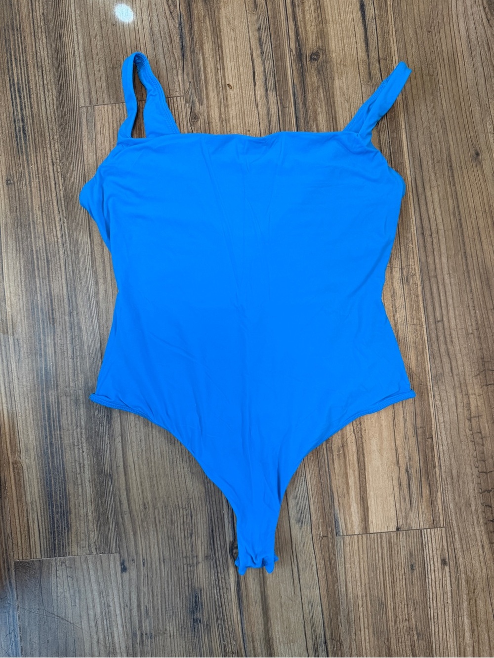 SKIMS Royal Blue One-Piece bodysuit with snaps like new